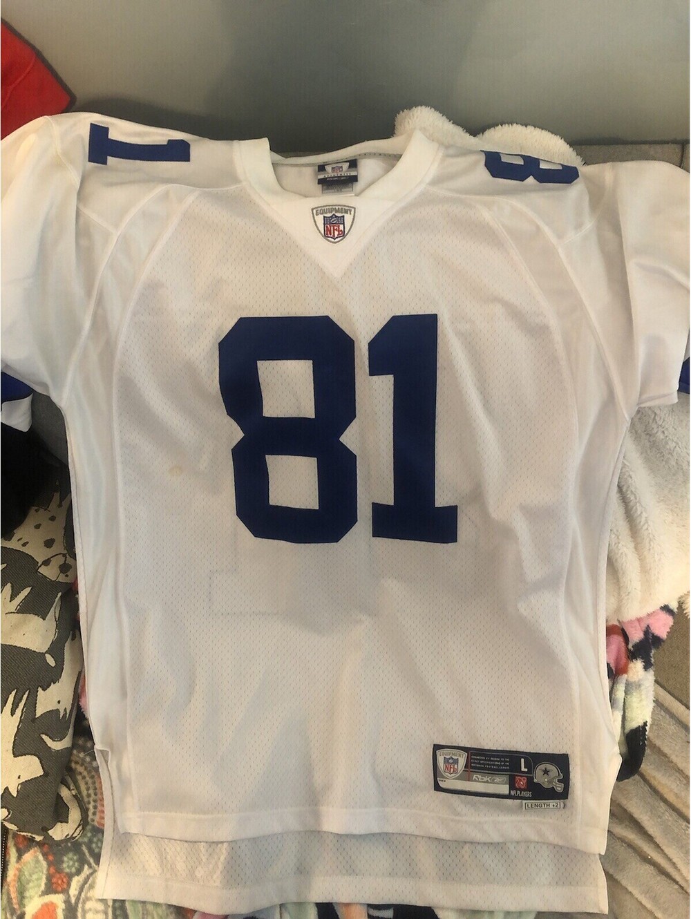 Terrell Owens Cowboys Jersey Size Large, Shows Some Stains
